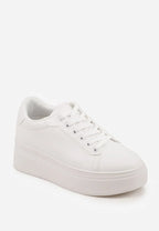 Buty damskie sportowe platforma sznurowane