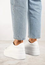 Buty damskie sportowe platforma sznurowane