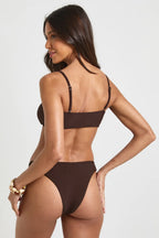 Damskie Bikini Trójkątne z Metalowymi Pierścieniami