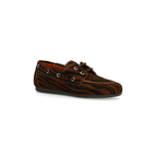 Women's Boat Shoes in Tiger Print with Laces and Metal Eyelets