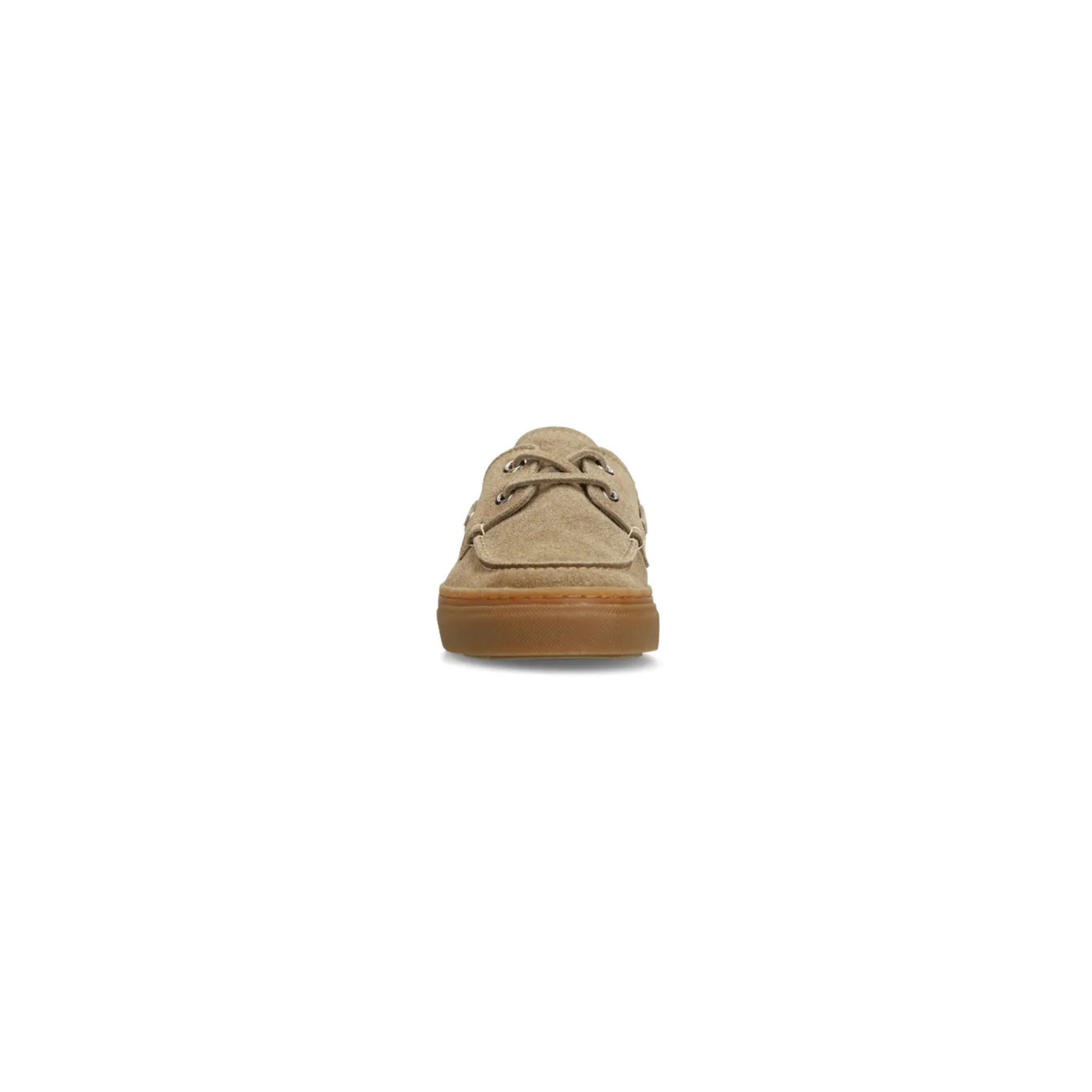 Women's Boat Shoes with Suede-Like Texture and Sole in the Same Shade
