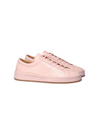 Women's Sneakers with Smooth Upper and Laced Closure on Flat Sole