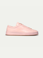 Women's Sneakers with Smooth Upper and Laced Closure on Flat Sole