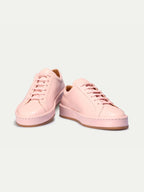 Women's Sneakers with Smooth Upper and Laced Closure on Flat Sole