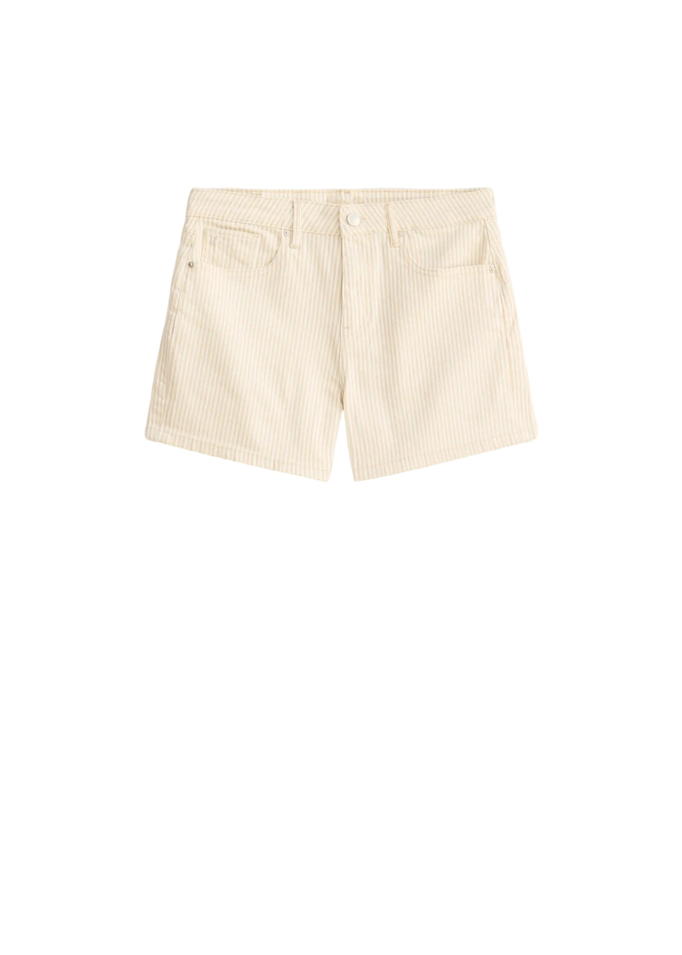 Women's Bermuda Shorts with Wide Leg and Elastic Waist