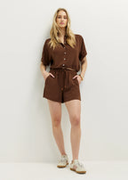 Women's Shorts with Elastic Waist and Loose Fit