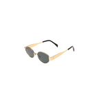 Women's sunglasses with a metal frame and oval lenses