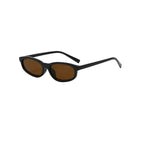 Women's sunglasses with a narrow frame and rectangular shape