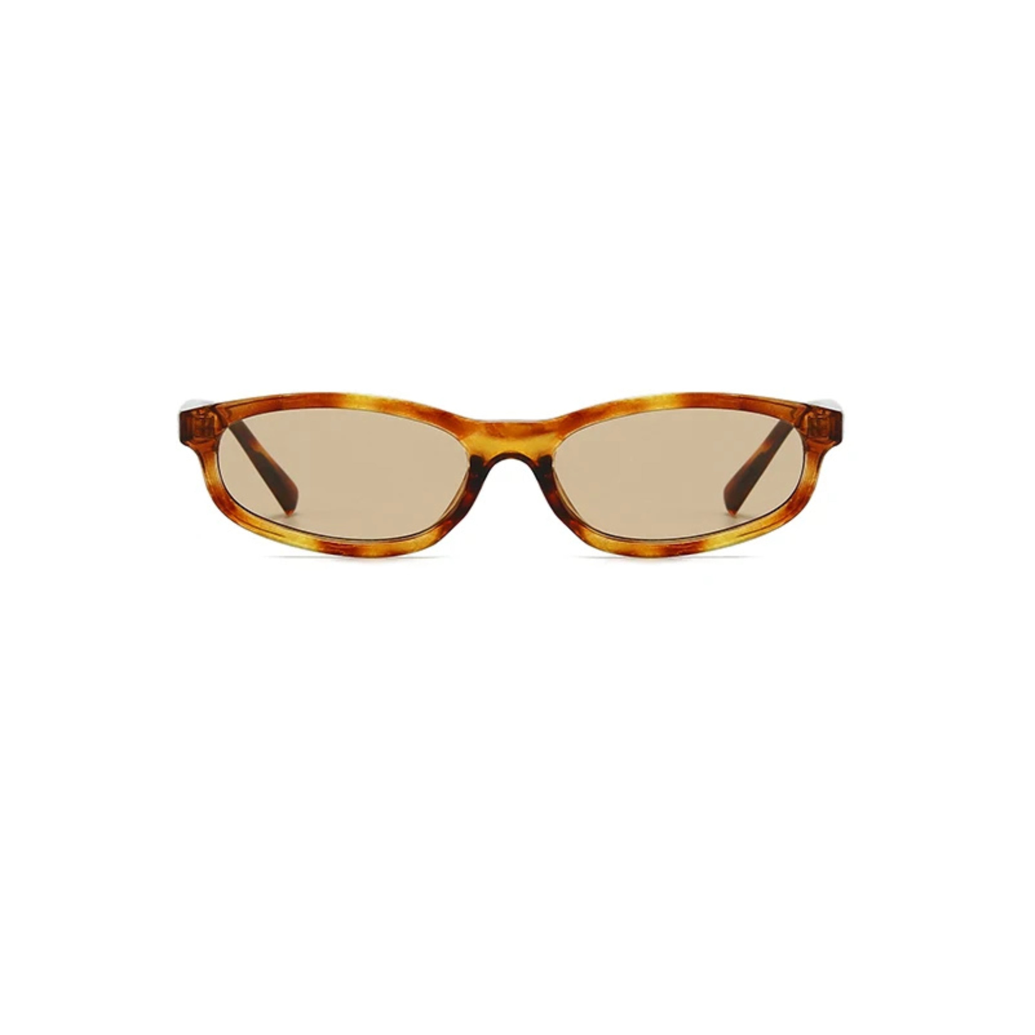 Women's sunglasses with a narrow frame and rectangular shape