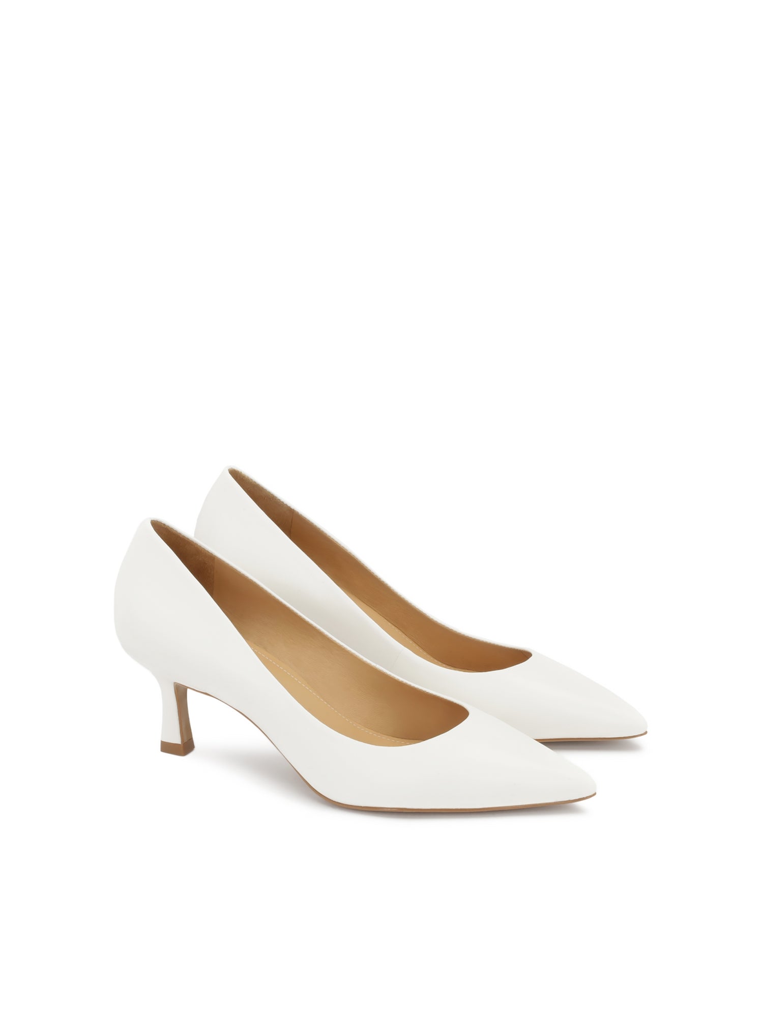 Women's stiletto heels with pointed toe on a low heel