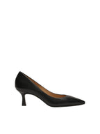 Women's stiletto heels with pointed toe on a low heel