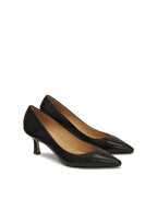 Women's stiletto heels with pointed toe on a low heel