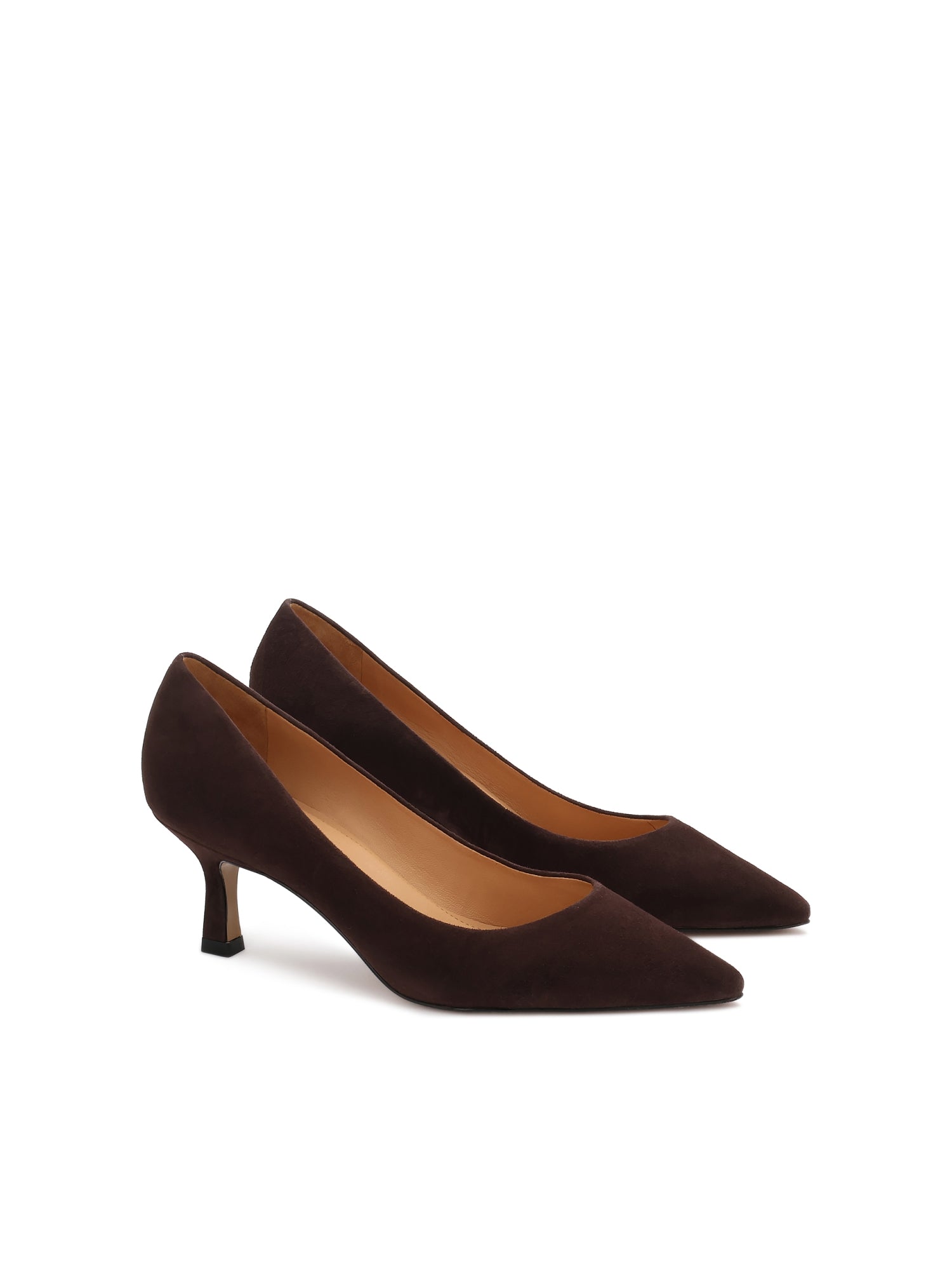 Women's stiletto heels with pointed toe on a low heel