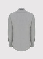 Men's shirt with a classic collar and long sleeves with buttons