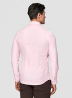 Men's shirt with a classic collar and long sleeves with buttons
