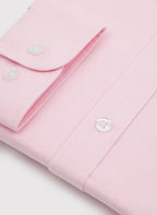 Men's shirt with a classic collar and long sleeves with buttons