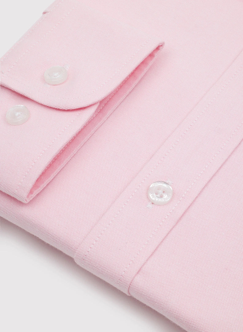 Men's shirt with a classic collar and long sleeves with buttons