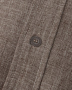 Men's shirt with short sleeves and a stand collar with a chest pocket