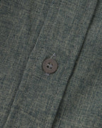 Men's shirt with short sleeves and a stand collar with a chest pocket