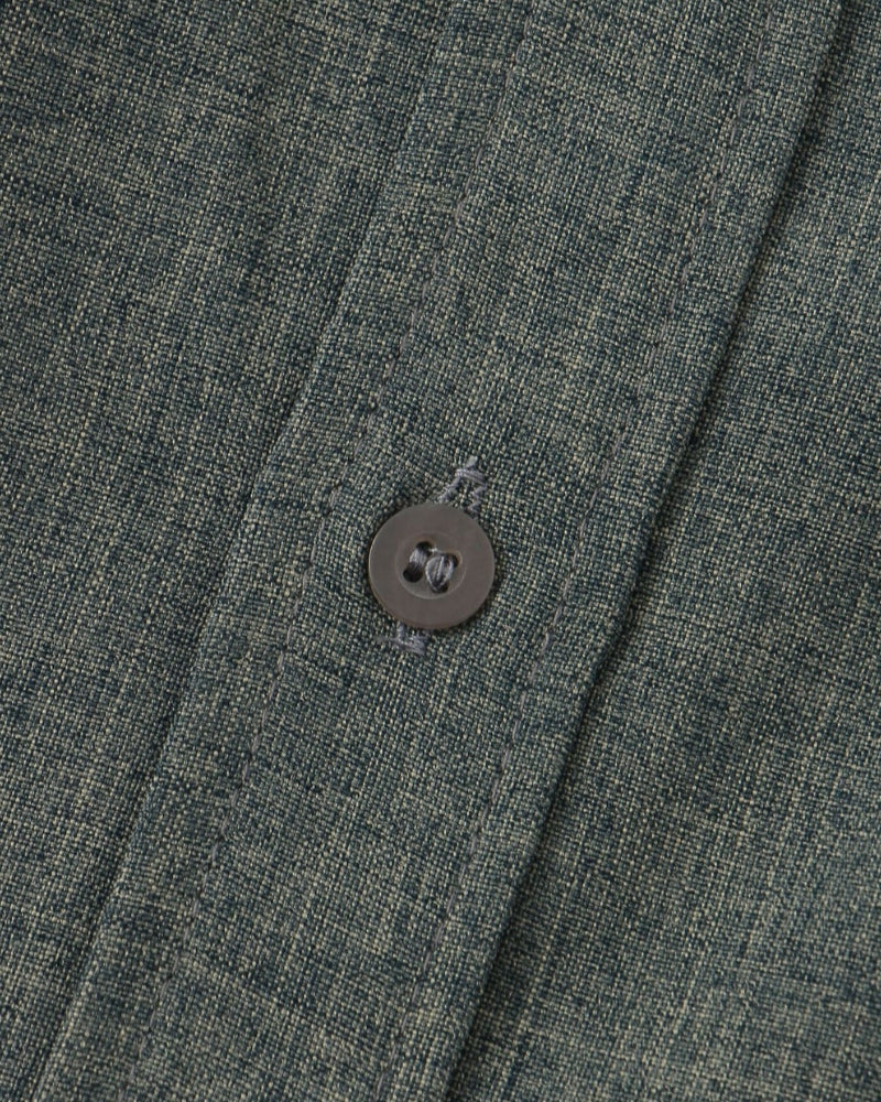 Men's shirt with short sleeves and a stand collar with a chest pocket