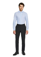 Men's shirt with a wing collar and buttoned cuff
