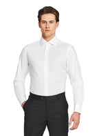 Men's shirt with a wing collar and buttoned cuff