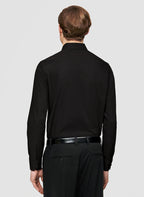 Men's shirt with a stand collar and a row of buttons down the front