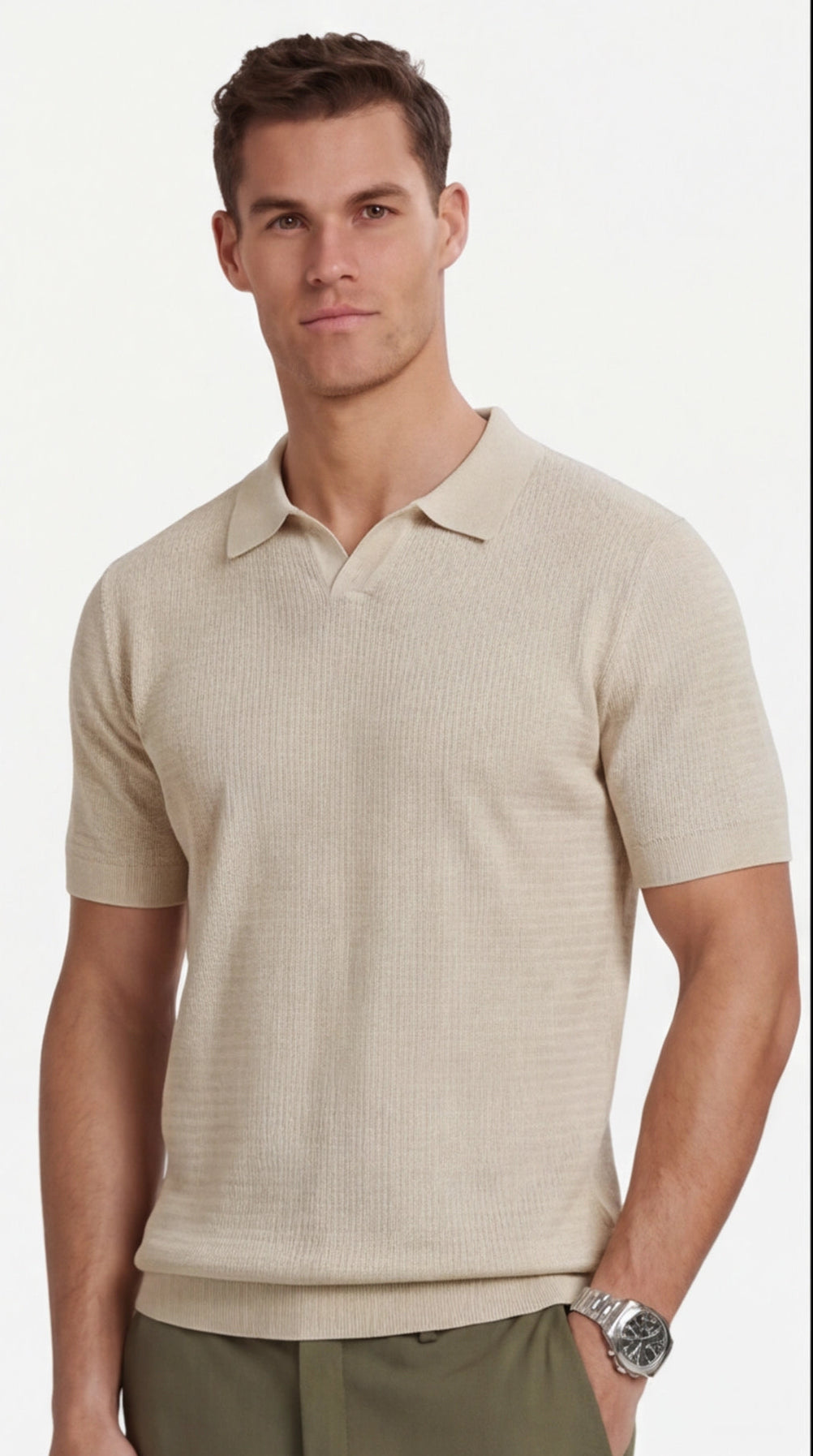 Men's Short Sleeve T-Shirt with Round Neck