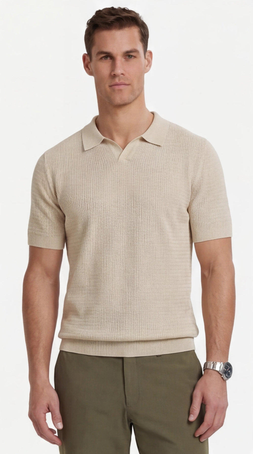 Men's Short Sleeve T-Shirt with Round Neck