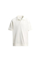 Men's polo shirt in vertical pattern
