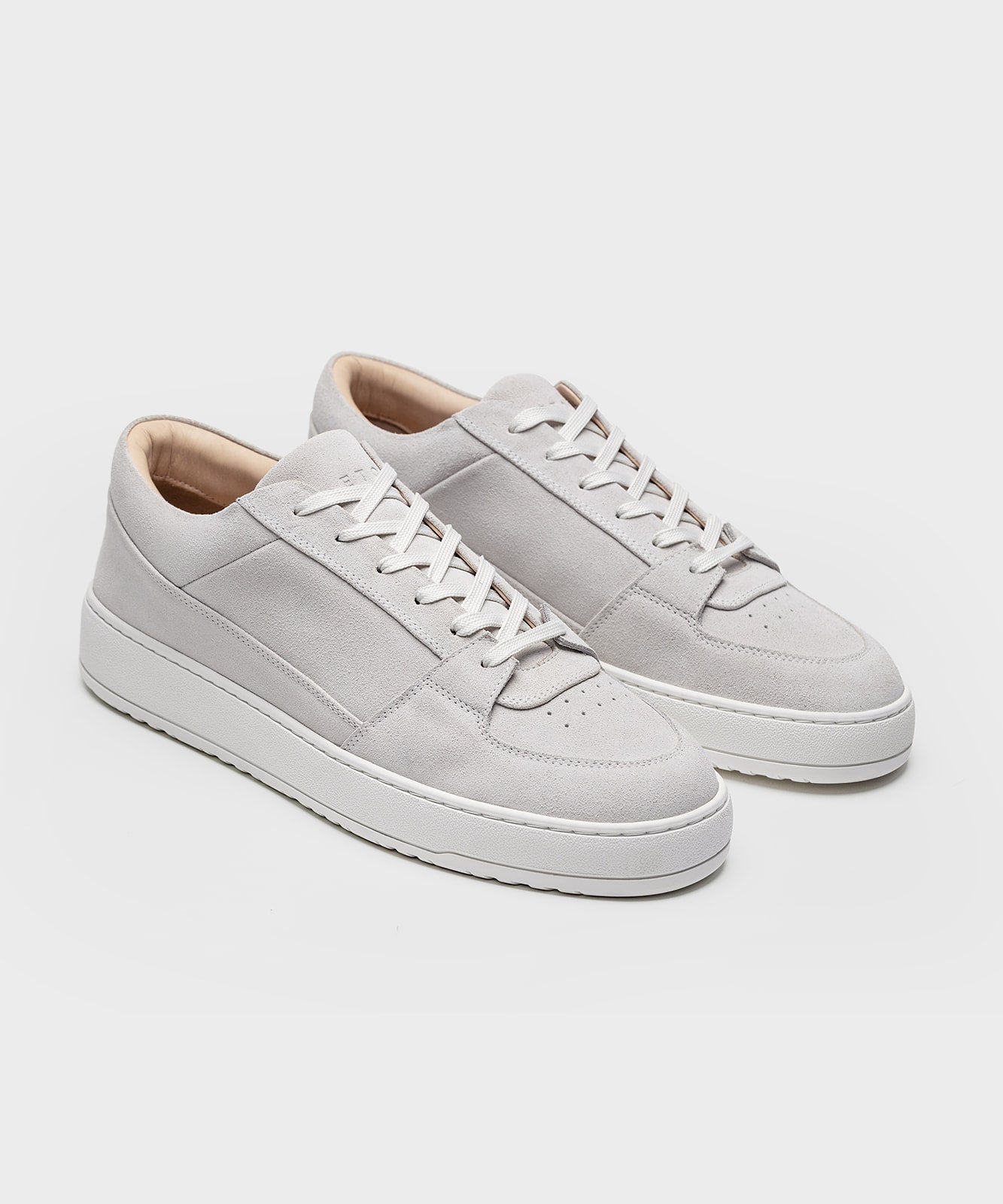 Męskie Sneakersy Niskie z Panelową Cholewką o Fakturze Imitującej Zamsz