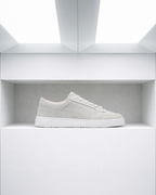 Męskie Sneakersy Niskie z Panelową Cholewką o Fakturze Imitującej Zamsz