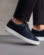 Męskie Sneakersy z Niskim Cholewką na Białej Podeszwie z Zapięciem na Sznurówki