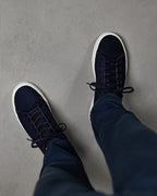 Męskie Sneakersy z Niskim Cholewką na Białej Podeszwie z Zapięciem na Sznurówki
