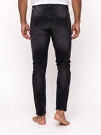 Męskie jeansy skinny – dolna część z tyłu, czwarty wariant