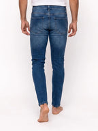 Męskie jeansy skinny – dolna część z tyłu, trzeci wariant