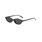 Women's sunglasses with a narrow frame and tinted lenses