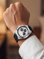 Męski Zegarek Chronograf z Ośmiokątną Kopertą i Datownikiem na Pasku 10