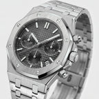 Męski Zegarek Chronograf z Ośmiokątnym Bezelem na Bransolecie 2