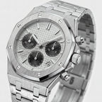 Męski Zegarek Chronograf z Ośmiokątnym Bezelem na Bransolecie 6